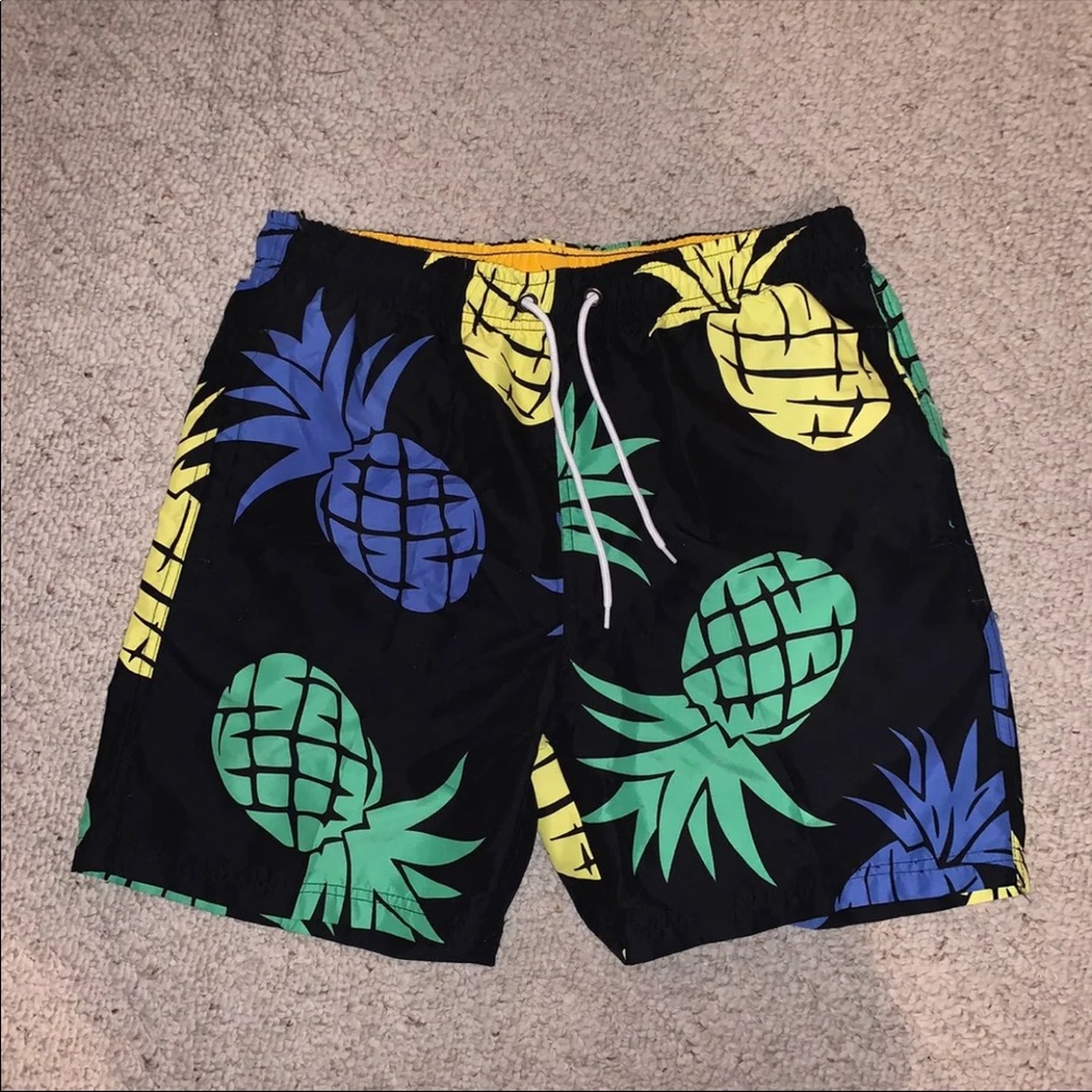 COPY - Neon Pineapple Swim Trunks